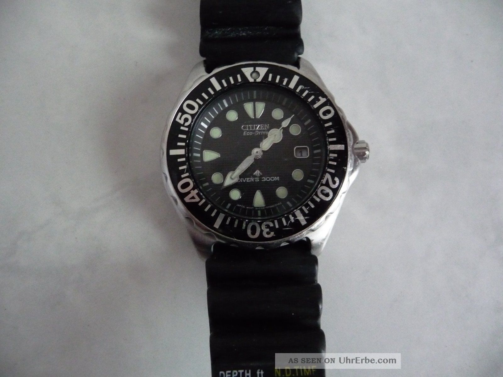 Citizien Eco Drive Promaster Herren Model Chronograph Taucher Uhr Reparabel Armbanduhren Bild