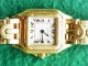 Cartier Lady 18k Gold Panthere Damenuhr Goldband Top Armbanduhren Bild 3