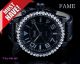 Xxl Fame Damenuhr Schwarz/weiss Stahl Pu Leder Armbanduhr Strass Top Uhr Armbanduhren Bild 4