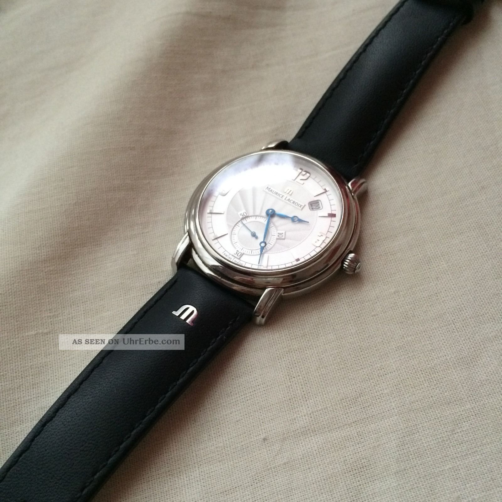 Maurice Lacroix Masterpiece Peseux Mp 7028 Handaufzug Herrenuhr Armbanduhren Bild