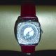 Ivens&söhne Armbanduhr Mondphase Wasserdicht Quartz Strass Leder Weinrot Perlmut Armbanduhren Bild 1
