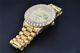 Rolex Date Präsident 18k Gold - Diamant - Uhr Individuelle Lünette 39mm Armbanduhren Bild 9