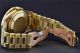 Rolex Date Präsident 18k Gold - Diamant - Uhr Individuelle Lünette 39mm Armbanduhren Bild 18