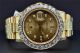 Rolex Date Präsident 18k Gold - Diamant - Uhr Individuelle Lünette 39mm Armbanduhren Bild 3