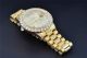 Rolex Date Präsident 18k Gold - Diamant - Uhr Individuelle Lünette 39mm Armbanduhren Bild 8