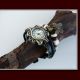 Wickeluhr Damenarmbanduhr Vintage Uhr Armbanduhr Damenuhr Lederarmband Armbanduhren Bild 1