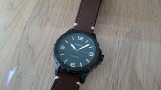 Fossil Herren Uhr Armbanduhr Mit Lederband Jr1450 
