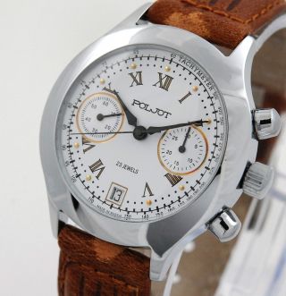 Poljot Chronograph Herren Armbanduhr Handaufzug Russia Watch Bild