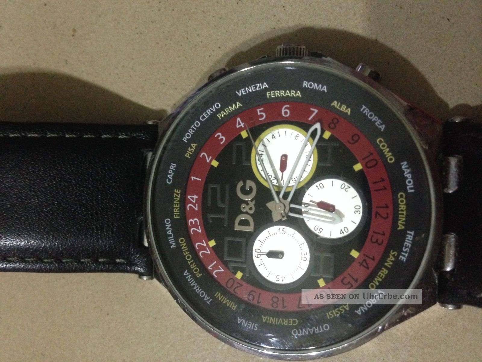 Orginal D&g Dolce & Gabbana Herrenuhr Bis 10 Atm Wasserdicht Armbanduhren Bild