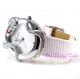 Armbanuhr Designer Deko Silber Schlange Leder Uhr W/ Swarovski Kristall Armbanduhren Bild 8