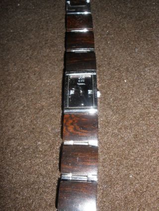 Armbanduhr Damen,  Fossil,  Holz Bild