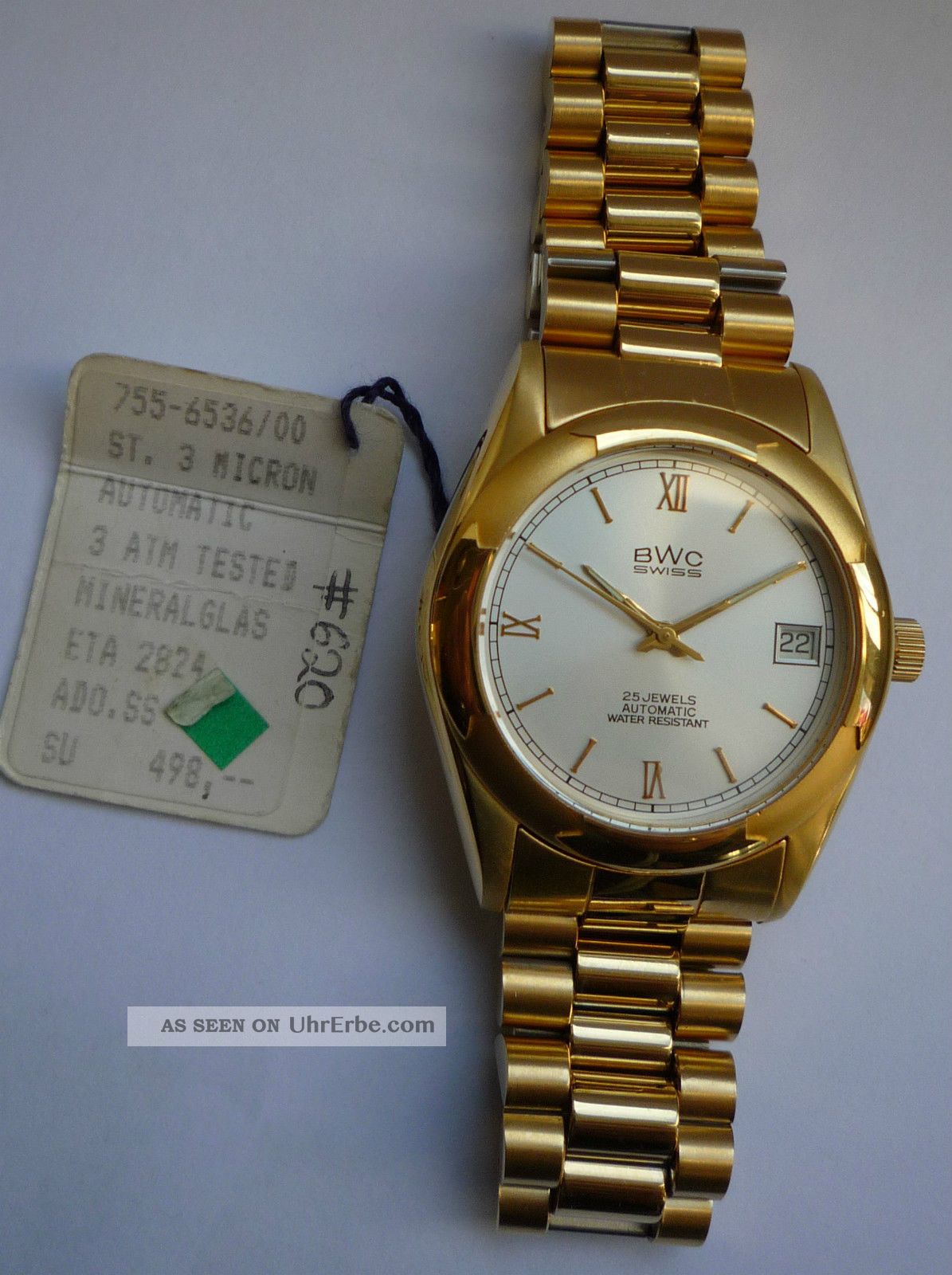 Bwc Armbanduhr Aus Geschäftsauflösung Wie Mit Etikett Armbanduhren Bild