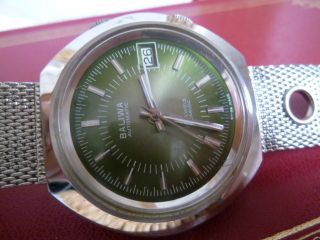 Baliwa Automatic M.  Wecker Swissmade As 5008 M.  Datum Only Sehr Seltene Uhr Bild
