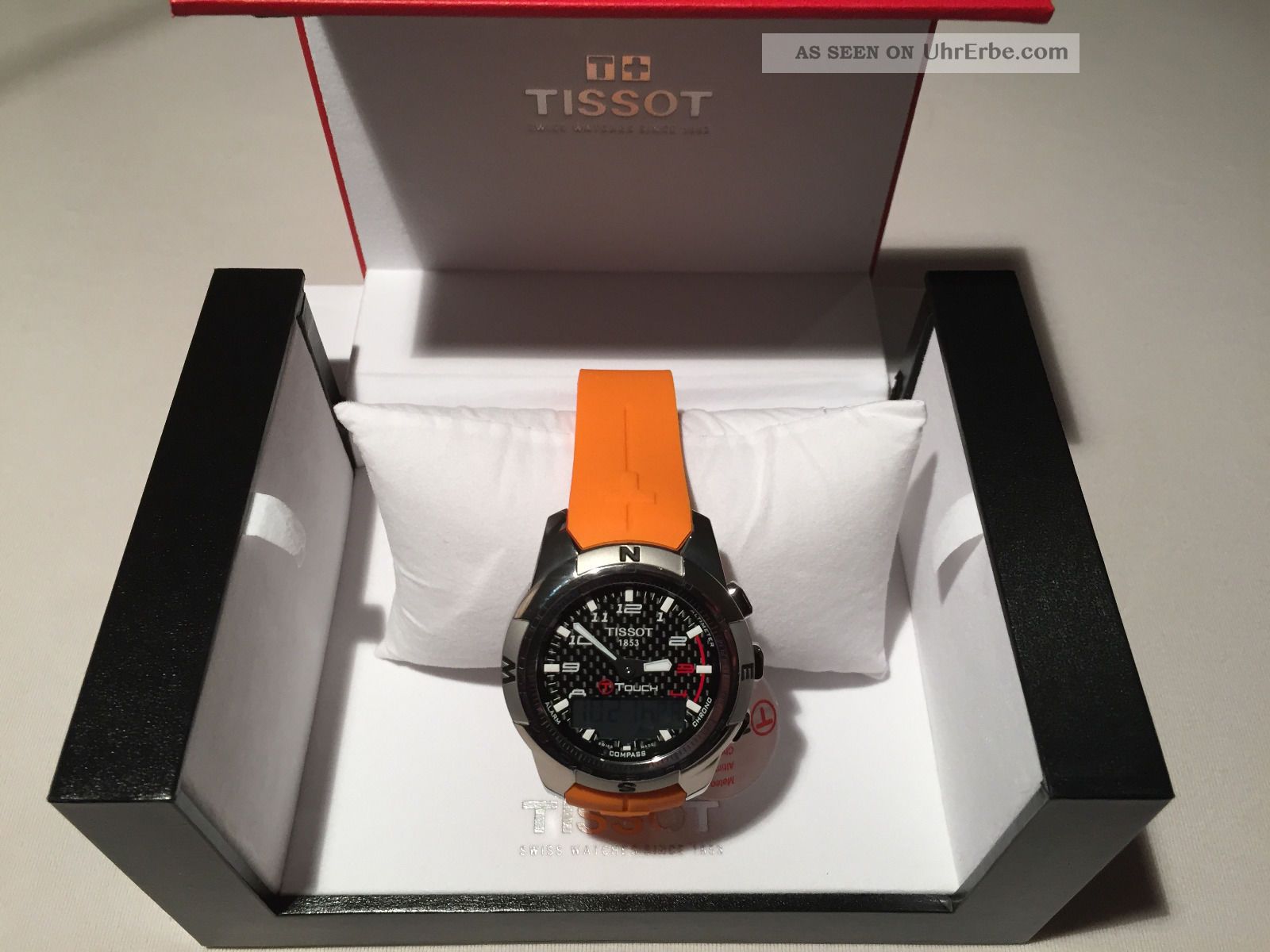 Tissot T - Touch Ii T0474204720701 Titanium / Orange 2 J.  Ungetragen Ovp Armbanduhren Bild