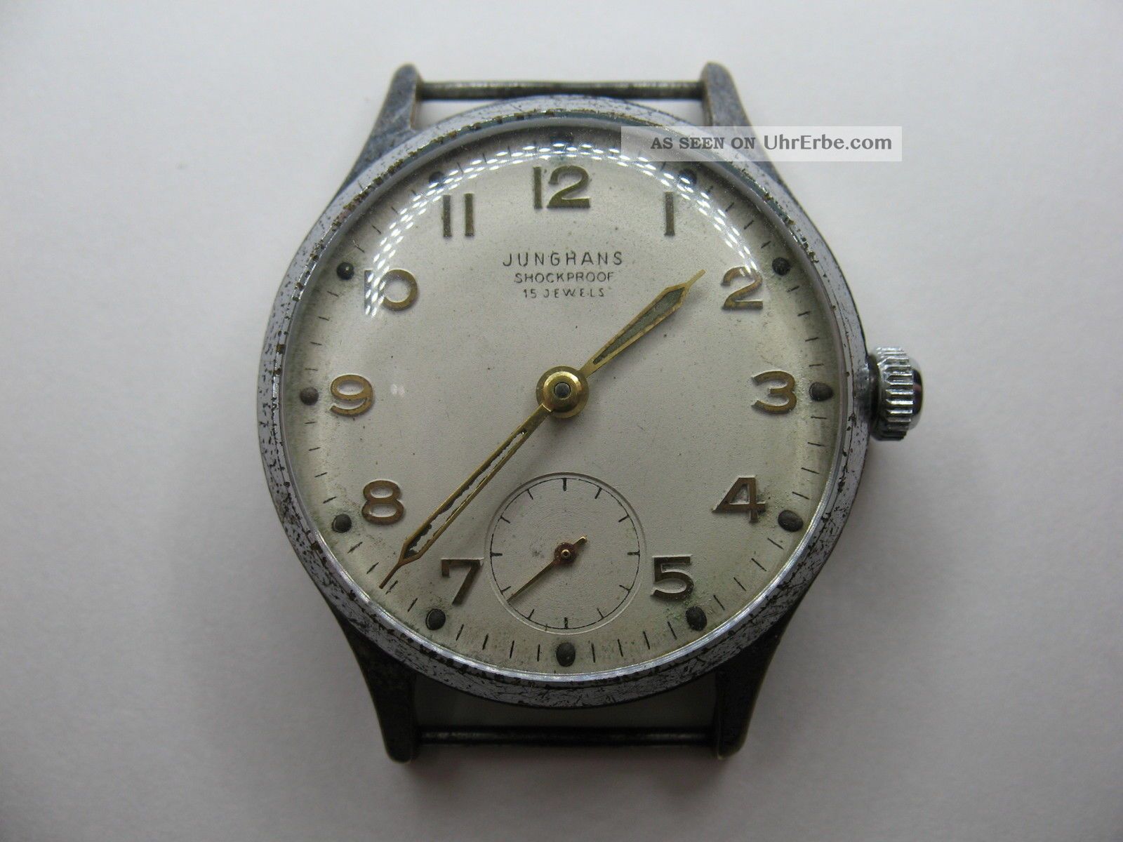 Junghans - Herrenuhr - Kal.  J98 Mit 15 Jewels - Ca.  1951 - Läuft Einwandfrei Armbanduhren Bild