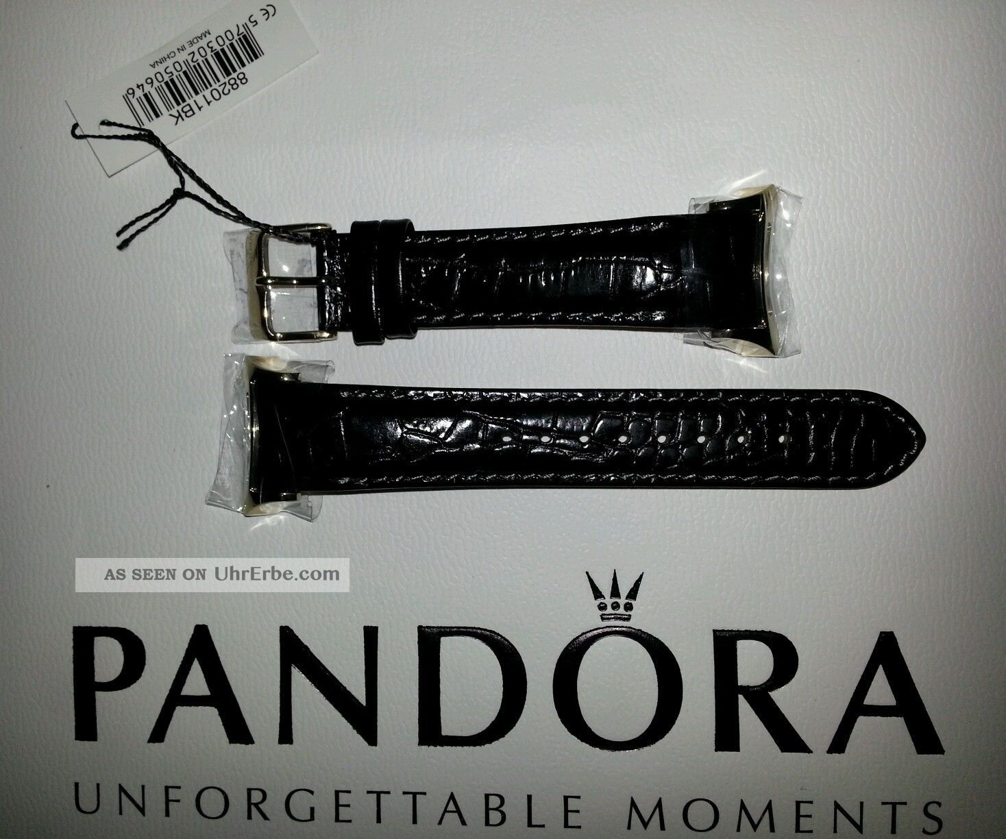 Pandora Imagine Lederband Ersatzband Schwarz 882011bk Armbanduhren Bild