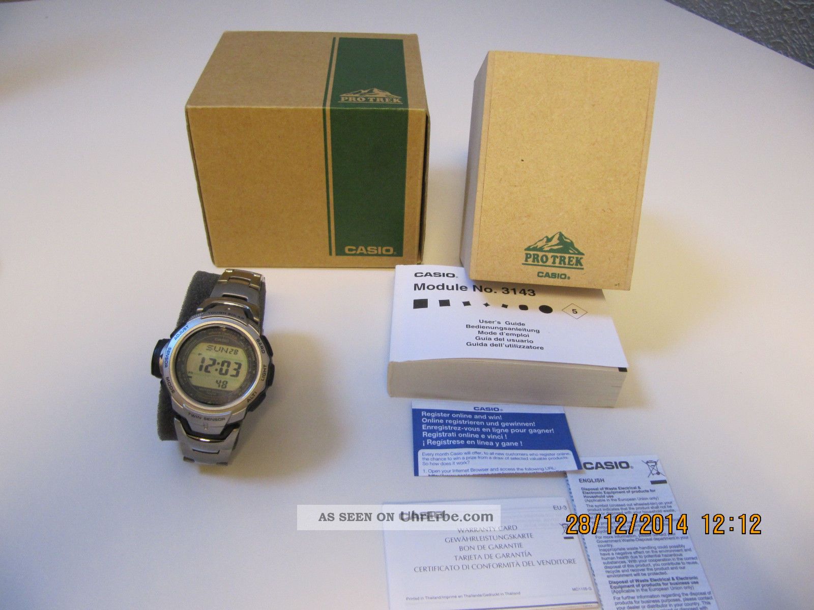 Casio Pro Trek Pro Trek Armbanduhr Für Unisex (prw500t7ver) Np.  279 Armbanduhren Bild