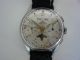 Seltenes Pontifa Vollkalender Chronograph Cal.  Valjoux 88 Der 50er Jahre Armbanduhren Bild 6