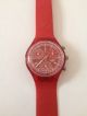 Swatch Uhr - - - Chronometer - - - Rot Armbanduhren Bild 1