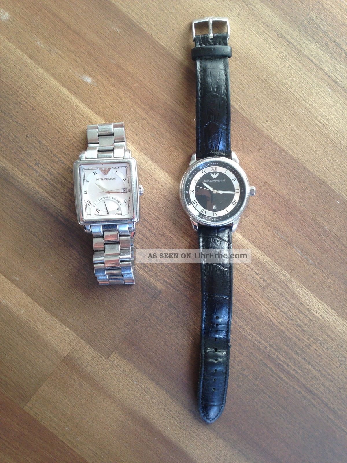 2x Originale Emporio Armani Armbanduhr Für Herren Armbanduhren Bild