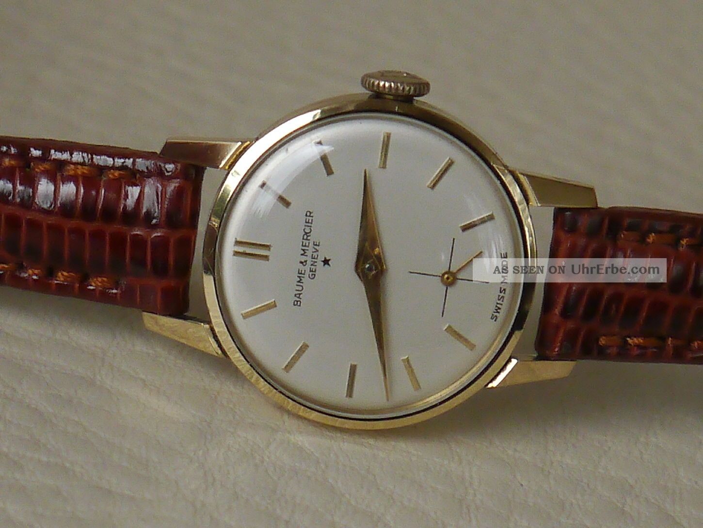Baume & Mercier 750er Gold Damenuhr Armbanduhren Bild