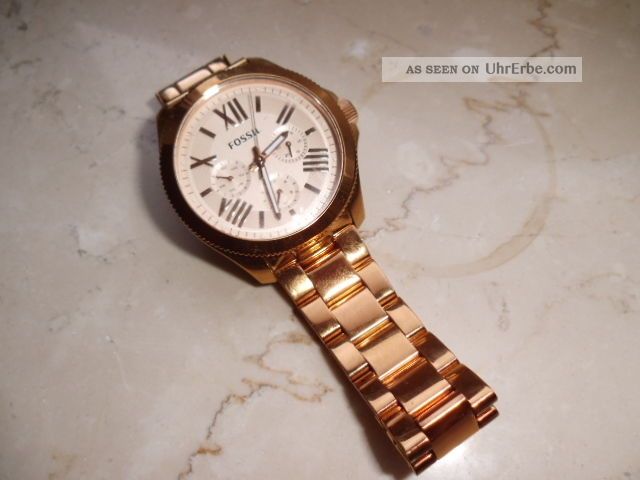Fossil Armbanduhr Für Damen In Giold Neues Modell. Armbanduhren Bild