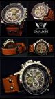Luxus Chronograph - Cavadini Uhr Unisex RaritÄt Cv - 650 Azurblau Armbanduhren Bild 1