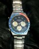 Seiko 7a28 - 7100 Pepsi Speedmaster Quartz Chronograph Armbanduhren Bild 1