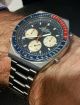 Seiko 7a28 - 7100 Pepsi Speedmaster Quartz Chronograph Armbanduhren Bild 2