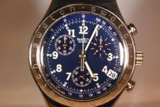 Swatch Irony Chronograph Armbanduhr Uhr Leuchtzeiger Bild