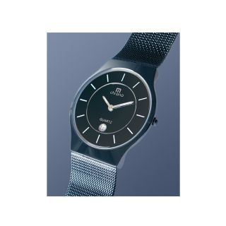 Elegante Armbanduhr Mit Datum Schwarz Glänzend Superslim 7 Mm M - Chrono Bild