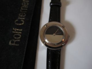 Damenuhr Uhr - Rolf Cremer - Schw/weiß - Lederband Bild