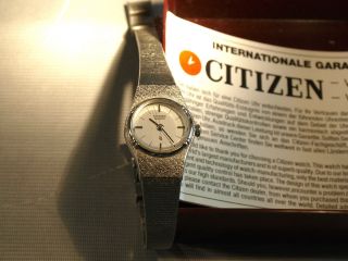 Citizen Damenuhr In Silber - Modell 35 - 6248 Von 1985 - Voll Funktionstüchtig Bild