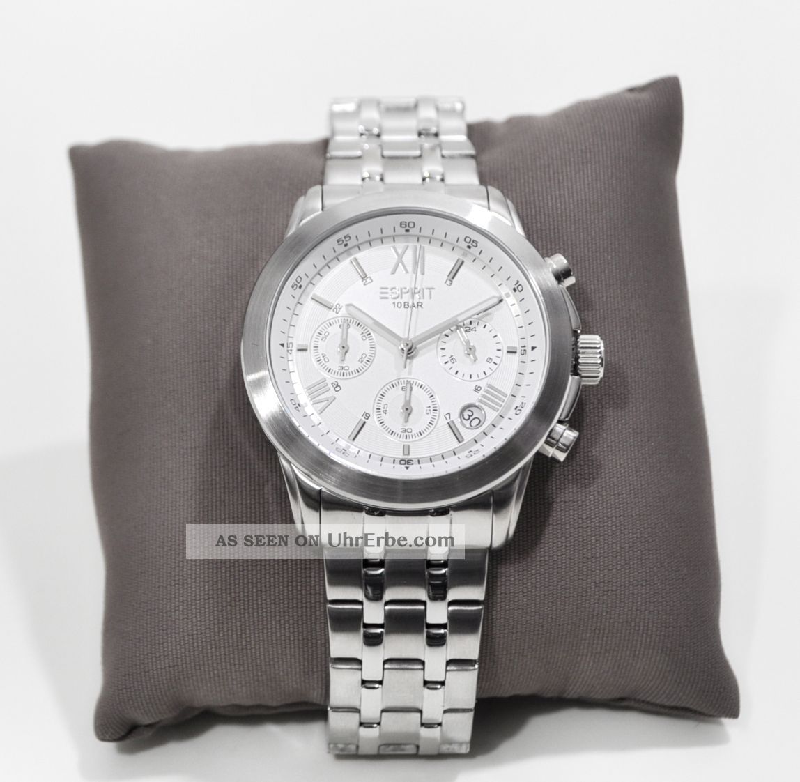 Esprit Es Chronograph Armbanduhr Watch Chrono Herren Damen Silber Uhr