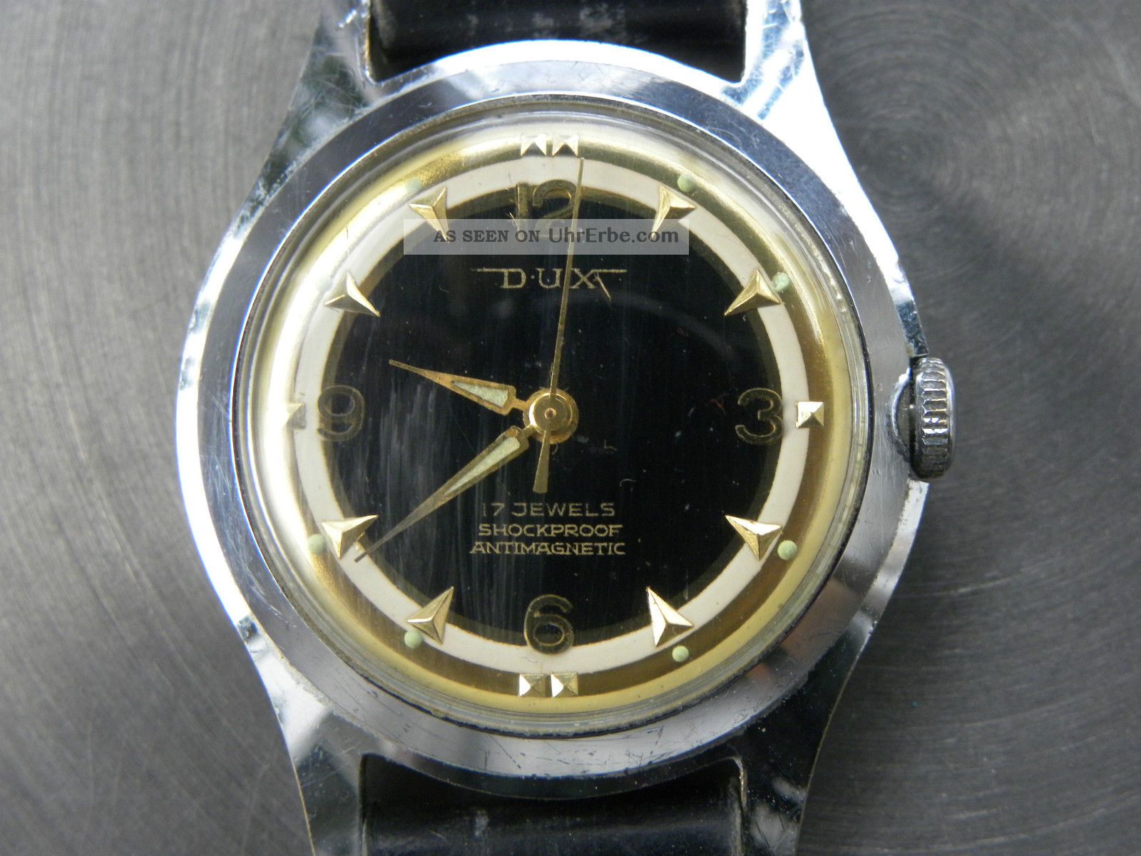 Schöne Dux 7 Jewels 50er J. Armbanduhren Bild