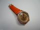 Uhr Damen Strass Rosé - Gold Schmetterling Butterfly Kroko Style Armbanduhren Bild 11