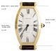 Seltene Cartier Tonneau Sm/tan Strap Calf 18 - Ct.  Massivgold,  Cartier Mechanikwerk Armbanduhren Bild 11