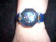 Blaue Damen Armbanduhr Von Christian View,  Glas Facettiert,  Echtes Lederarmband Armbanduhren Bild 3