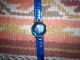 Blaue Damen Armbanduhr Von Christian View,  Glas Facettiert,  Echtes Lederarmband Armbanduhren Bild 8