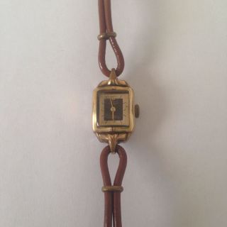 Damen Armbanduhr Geka Parat Rolled Gold 17juwels Bild