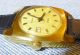 Zarja Zaria Armbanduhr Damen Damenuhr Uhr Flach Vergoldet Datum Armbanduhren Bild 2