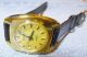 Zarja Zaria Armbanduhr Damen Damenuhr Uhr Flach Vergoldet Datum Armbanduhren Bild 4