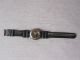 Fishbone Uhr Damen Armbanduhr,  Schwarzes Gewebeband Mit Kunststoff Armbanduhren Bild 1