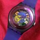 Swatch Gent Purple Lacquered Suov100 - Online Out Of Stock - Skelett Unisex Armbanduhren Bild 3