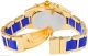 Große Gelbgold Damen Mädchenuhr Blue Goldgliederband Bluedesignt Goldwatch 2014 Armbanduhren Bild 1