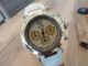Cartier Pasha Chronograph Ref.  1032 Stahl/18k Neue Batterie,  2 Krokobänder Armbanduhren Bild 11