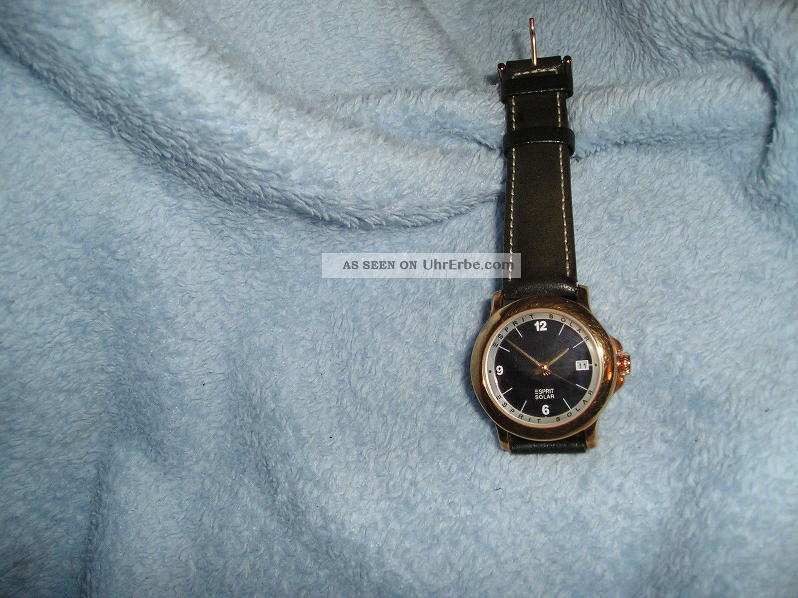 Au Esprit Solar,  Selten Golddouble Lagerneu,  Mit Etikett Armbanduhren Bild