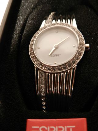 Esprit Damen - Armbanduhr Capillaire Analog Quarz Silver Es103752002 Bild