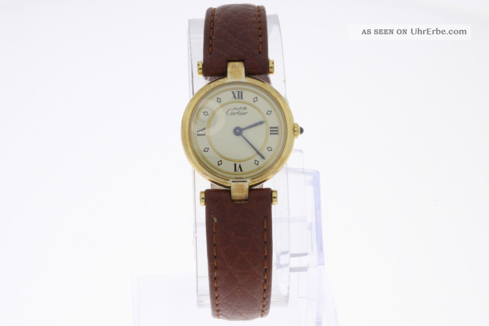 Cartier Paris Vermeil Must De Cartier Damenuhr Quartz Armbanduhren Bild