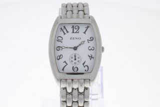 Zeno Watch Basel Armbanduhr Stahl Quartz Gut Abzulesen Bild